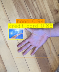 Hand detection bounding boxes